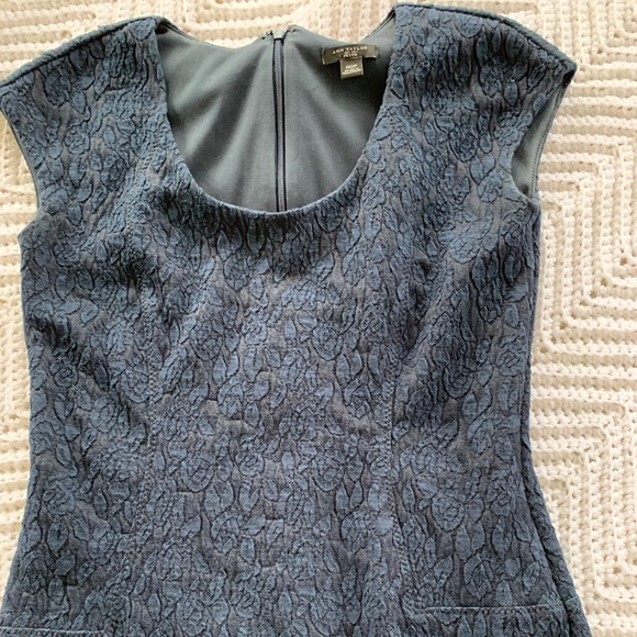 Ann Taylor Navy Lace Cap Sleeve Sheath Dress - Picture 7 of 11